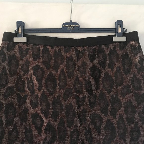Ann Taylor Leopard Print Skirt (NWT) - Picture 2 of 13